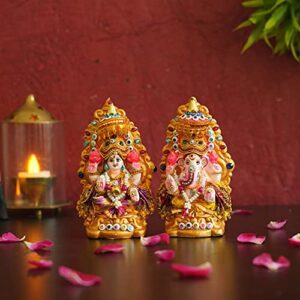 TIED RIBBONS Lord Laxmi Ganesh Pair Murt... - Image 6