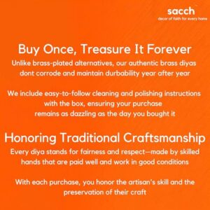Sacch | Pure Brass Udupi Nanda Diya for ... - Image 9
