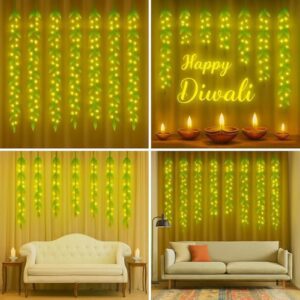 FLYNGO Artificial Leaf Curtain LED Strin... - Image 8