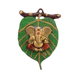 eCraftIndia Metal Golden Lord Ganesha In... - Image 2