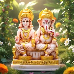 Laxmi Ganesh Idol for Home Decor Mandir ... - Image 2