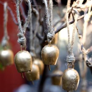 DULI Pack of 10 Rustic Mini Bell – Vintage Br... - Image 4