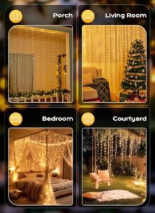 FLYNGO Fairy Curtain String Lights for D... - Image 8