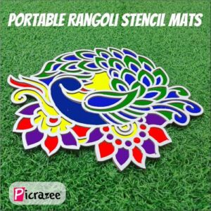 Picrazee Ready Rangoli Stencil Mats Easy... - Image 4