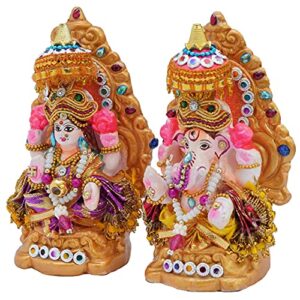 TIED RIBBONS Lord Laxmi Ganesh Pair Murt... - Image 4