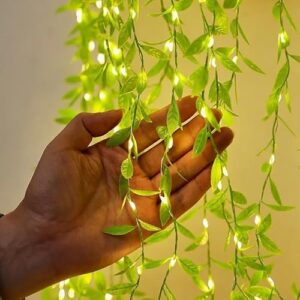 FLYNGO Artificial Leaf Curtain LED Strin... - Image 2