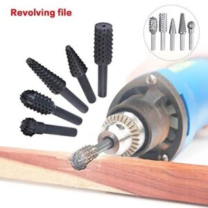 High-speed steel Rotary Files Burr Drill Rotating Thorn Head 5pcs/set Polishing Accessories DIY Electric Grinding Head Woodworking Tools - Image 6