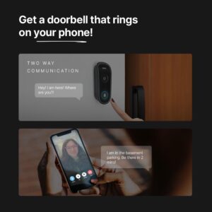 Qubo Smart WiFi Video Doorbell from Hero Group | Instant Phone Visitor Video Call | Intruder Alarm System | 1080P FHD Camera | 2-Way Talk | Alexa & OK Google | Plug and Play AC Chime | Made in India - Image 3