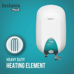 Havells Instanio Prime 25L Storage Water Heater (Geyser) | Color Changing LED Ring Indicator, Feroglas Coated Tank | Warra: 5 Year on Tank, Protective Anode Rod, Heavy Duty Heating Element(White Blue) - Image 6