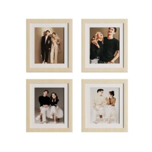 Art Street Set of 4 Individual Beige Wall Photo Frames Wall Decor, 4 Unit 8x10 inches - Image 2