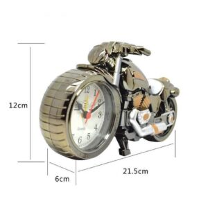 BHOOLU&GOOLU Retro Style Motorcycle Shape Alarm Clock - Creative Showpiece - Home Decorator- 1Piece/Box - Image 4