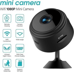 AB SmartEye Mini Wireless WiFi Security Camera | HD 1080p Indoor Video Recorder with Low Light Vision | Portable & Magnetic | Home, Office, and Baby Monitor - Image 10