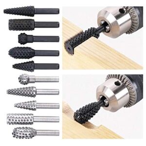 High-speed steel Rotary Files Burr Drill Rotating Thorn Head 5pcs/set Polishing Accessories DIY Electric Grinding Head Woodworking Tools - Image 2