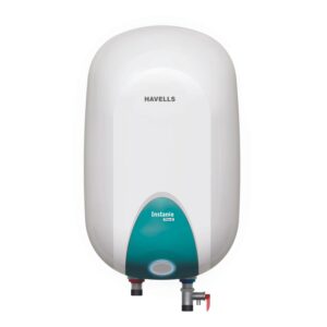 Havells Instanio Prime 25L Storage Water Heater (Geyser) | Color Changing LED Ring Indicator, Feroglas Coated Tank | Warra: 5 Year on Tank, Protective Anode Rod, Heavy Duty Heating Element(White Blue) - Image 2