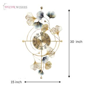 Decor Wishes Metal Wall Clock Wall Decor Clock Designer Clock Big Stylish Unique Wall Clock Decorative Wall Clock for Living Room Antique Wall Clock for Bedroom - Image 5