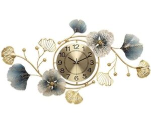 Home Bucket Metal Wall Clock Big Antique Decorative Home Interior Stylish Watch & Silent Machine Gold for Bedroom Living Room Dining Office Restaurant Hotels Hall Items 70 Cm - Image 4