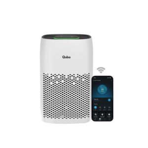 Qubo Smart Air Purifier for Home Q200, From Hero Group, Up To 200 Sqft, Removes 99.99% Allergens, App & Voice Control, Filter Life 9000 Hrs, True HEPA H13 Filter, Energy Saving White - Image 2