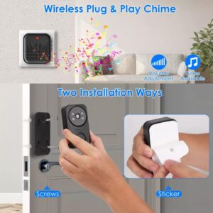 Drumstone 𝐖𝐢𝐭𝐡 𝟏𝟓 𝐘𝐄𝐀𝐑𝐒 𝐖𝐀𝐑𝐑𝐀𝐍𝐓𝐘 Wireless WiFi Video Doorbell Camera with Indoor Chime|HD Resolution & Real-Time Two-Way Audio|Smart Security Doorbell|Best Gift for Home Safety - Image 8