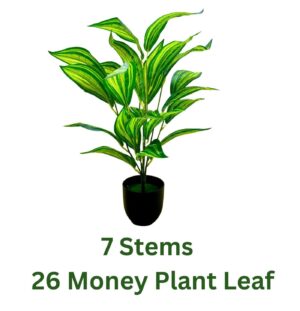 Dekorly Artificial Snake Plant Pot Big Ornamental Plant for Interior Home Office Decor Fake Zebra Leaf Plastic Palm Tree Branch for Home Garden Decor (Height : 65CM, with Black Pot, Design-B) - Image 7