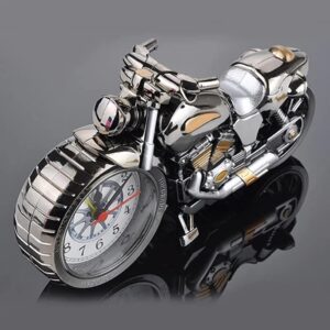 BHOOLU&GOOLU Retro Style Motorcycle Shape Alarm Clock - Creative Showpiece - Home Decorator- 1Piece/Box - Image 3