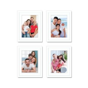 Amazon Brand - Solimo Wall Photo Frames Set of 4 | Plexi Glass | Frame for Home and Office Decoration | 8x10 Inches (White) - Image 3