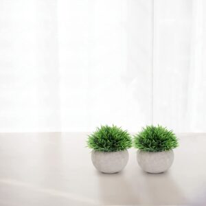 Dekorly 2 Pcs Fake Plants for Bathroom/Home Office Decor, Small Artificial Faux Greenery for House Decorations (Potted Plants) - Image 4