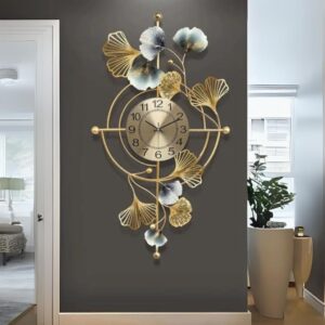 Decor Wishes Metal Wall Clock Wall Decor Clock Designer Clock Big Stylish Unique Wall Clock Decorative Wall Clock for Living Room Antique Wall Clock for Bedroom - Image 2