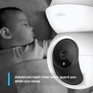 Tapo TP-Link C200 360° 2MP 1080p Full HD Pan/Tilt Home Security Wi-Fi Smart Camera| Alexa Enabled| 2-Way Audio| Night Vision| Motion Detection| Sound and Light Alarm| Indoor CCTV White - Image 6