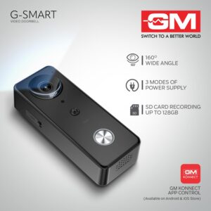 GM G-Smart Video Doorbell I Video Door Phone I Home Security Camera & Door Bell I Smart WiFi I Full HD Video 1080P I AI Human Detection 1Y Warranty - Image 5