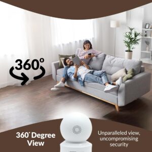 CP PLUS 2MP Full HD Smart Wi-Fi CCTV Home Security Camera | 360° with Pan Tilt | View & Talk | Motion Alert | Night Vision | SD Card (Upto 128 GB), Alexa & Google Support | IR Distance 10mtr | CP-E25A - Image 5