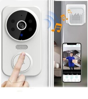 CreaTeck Smart WiFi Video Doorbell with Camera, PIR Motion Detection, 2-Way Audio, Night Vision, Wireless HD Doorbell for Home Security (White) - Image 6