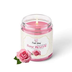 Rose Scented Candle – Luxurious Rose Scented Candle for Home Décor & Relaxation | Perfect Diwali Gifts for Family and Friends | Long-Lasting Scented Candles for Home - Image 2