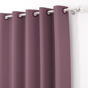 Story@Home Blackout Curtains for Door 7 Feet Long Set of 2, Thermal Insulated, Solid Design 100% Room Darkening Blackout Curtains | Noise Reducing Curtains for Living Room, (116 x 215 cm, Burgundy) - Image 3