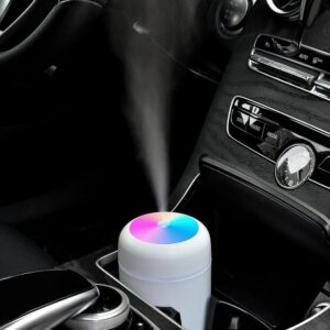 GNANISHWA Cool Mist Humidifier for Room with LED Light | Quiet USB-Powered Ultrasonic Humidifier for Bedroom, Office, Baby, Car | Not for Essential Oils (Multicolor) - Image 6