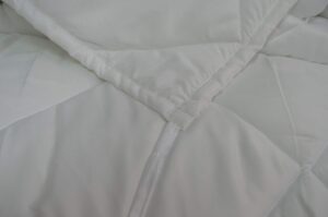 Trance Home Linen Microfibre White Duvet: 90" X 100" and Steel Grey Duvet Cover: 92" X 102" - Image 3