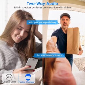 Drumstone 𝐖𝐢𝐭𝐡 𝟏𝟓 𝐘𝐄𝐀𝐑𝐒 𝐖𝐀𝐑𝐑𝐀𝐍𝐓𝐘 Wireless WiFi Video Doorbell Camera with Indoor Chime|HD Resolution & Real-Time Two-Way Audio|Smart Security Doorbell|Best Gift for Home Safety - Image 7