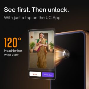 Urban Company Native Lock Pro with Camera Unlock & Doorbell Connect | 7-Way Unlock | Free Installation | 3 Year Warranty | Native Smart Door Lock - Image 5