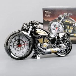 BHOOLU&GOOLU Retro Style Motorcycle Shape Alarm Clock - Creative Showpiece - Home Decorator- 1Piece/Box - Image 5