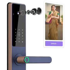 Urban Company Native Lock Pro with Camera Unlock & Doorbell Connect | 7-Way Unlock | Free Installation | 3 Year Warranty | Native Smart Door Lock - Image 2