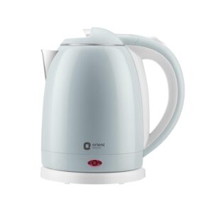 Orient Electric 1.8 L Kettle 1500 Watts | Cool Touch Outer Body | Faster Heating | SS Inner Body with Auto Shut Off | Wider Mouth | 360° Rotating Base, 1.8 Liters, Blue - Image 2