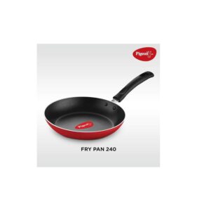 Pigeon by Stoverkraft Non-Stick Cookware Set of 7 Pc w/o Induction Base Includes Nonstick Tawa 23cm, Nonstick Fry Pan 24cm, Nonstick Kadhai with Stainless Steel Lid 24cm, Nonstick Sauce Red, Standard - Image 3