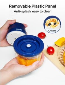 COSTAR 350Ml Rechargeable Mini Electric Chopper- 304 Stainless Steel Blades Food Processor For Kitchen, German Design, One Touch Operation, 1 Year Warranty, Ideal For Mincing Ginger, Onion, Meat - Image 5