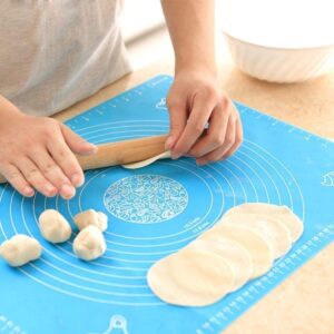 E-COSMOS Silicone Baking Mat Silicone Chapati Atta Kneading Mat Non-Stick Fondant Rolling Mat Stretchable for Kitchen Roti Chapati (Baking Mat 50 * 40 cm)(Multicolor) (DW-2) - Image 4