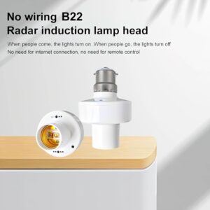 WISKA Motion Sensor Holder for Light - Infrared Auto Light On Off Sensor Socket for Bulb: Smart Infra Automatic Lamp Switch for Home - Human Detect MOsan SEnsar Technology for LIGHTs - Image 5