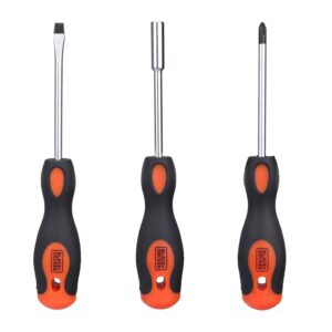 BLACK+DECKER BMT126C Hand Tool Kit for Home & DIY Use (126-Piece) - Includes Screwdriver, Wrench, Ratchet, Utility Knife, Saw, Claw Hammer, Measuring Tape and Plier, 6 Month Warranty, ORANGE & BLACK - Image 10