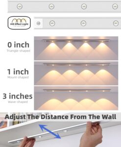 One94Store Under The Cabinet Lights 40 cm Motion Light Home Removable Dimmable USB Rechargeable Closet Light, Wireless Wardrobe Light for Home, Kitchen, Stairs, Wardrobe (Pack of 1) - Image 6