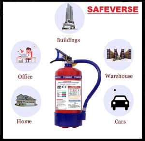 SAFEVERSE Fire Extinguisher Abc Type (6Kg, 1), Multi-coloured - Image 3