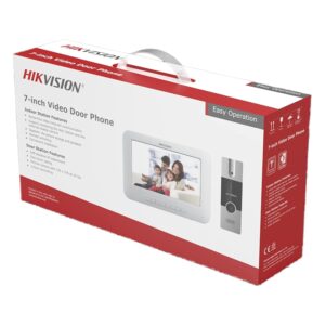 HIKVISION Analog Video Door Phone/Bell with 7" TFT LCD Screen Wired| 1080p Resolution | BuiltIn Mic & Loudspeaker| Noise Echo Cancellation| Record Upto 200 Picture | One Call Button(DS-KIS204T) - Image 4