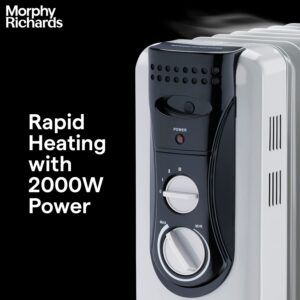 Morphy Richards OFR Room Heater, 09 Fin 2000 Watts Oil Filled Room Heater , ISI Approved (OFR 9 Grey) - Image 5