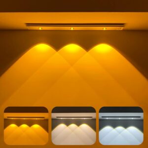 One94Store Under The Cabinet Lights 40 cm Motion Light Home Removable Dimmable USB Rechargeable Closet Light, Wireless Wardrobe Light for Home, Kitchen, Stairs, Wardrobe (Pack of 1) - Image 2